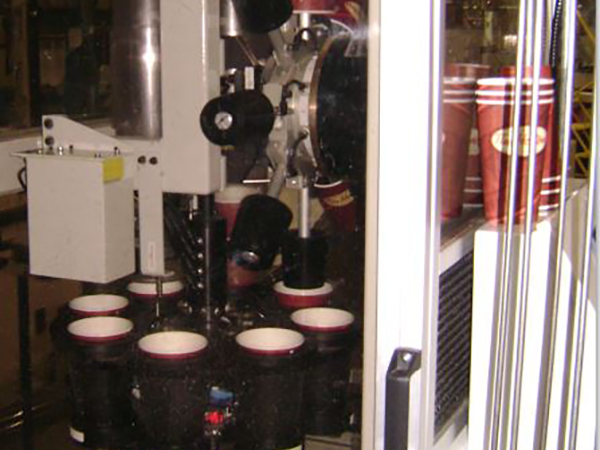 cups being manufactured